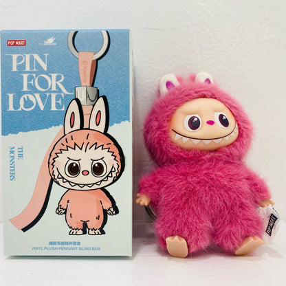 【中古】 Q 「POPMART THE MONSTER PIN FOR LOVE シリーズ ぬいぐるみペンダント