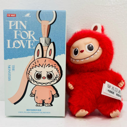 【中古】 X 「POPMART THE MONSTER PIN FOR LOVE シリーズ ぬいぐるみペンダント
