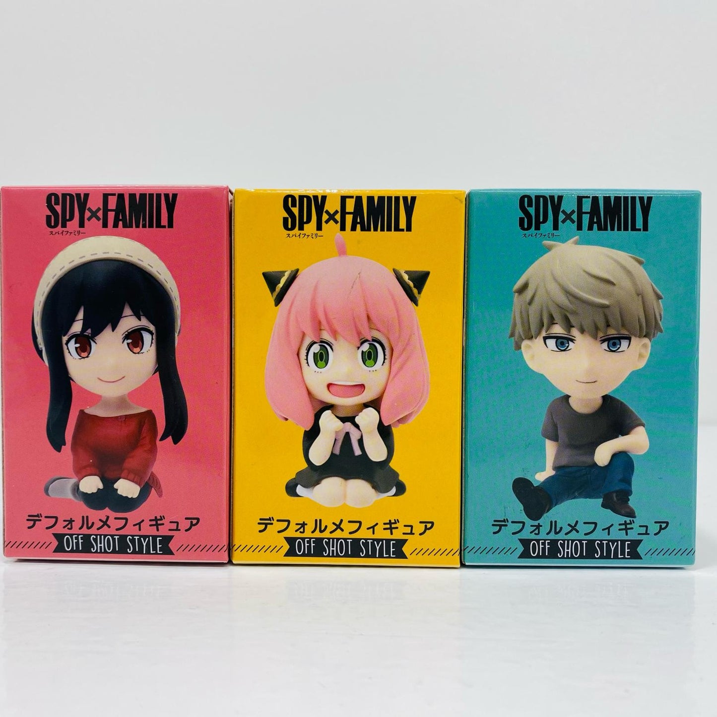 [Used] Anya, Yor & Loid "SPY×FAMILY Deformed Figure OFF shot style" [Figure]