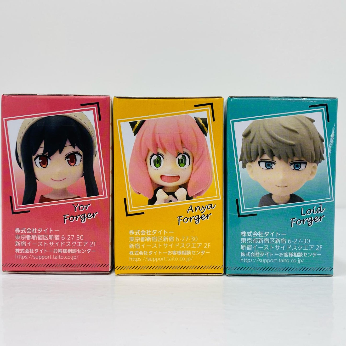 [Used] Anya, Yor & Loid "SPY×FAMILY Deformed Figure OFF shot style" [Figure]