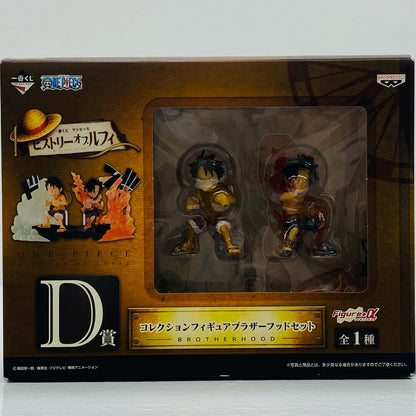 【中古】 D賞 ルフィ＆エース(ブラザーフッドセット) 「一番くじ ワンピース ヒストリーオブルフィ」【フィギュア】