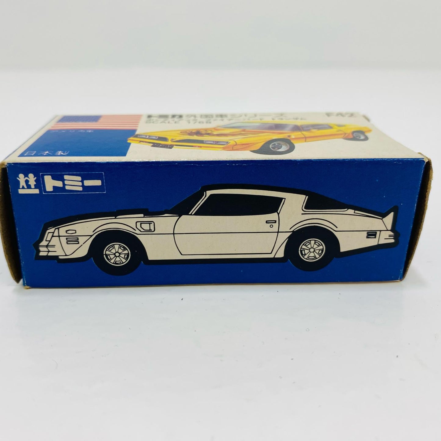 [Used] 1/68 Pontiac Firebird Trans Am (White / Blue Box / Made in Japan) "Tomica Foreign Car Series F13"