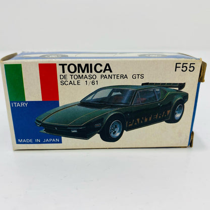 【中古】 1/61デトマソパンテーラGTS(シルバー×ブラック/青箱/日本製)「トミカ外国車シリーズF55」