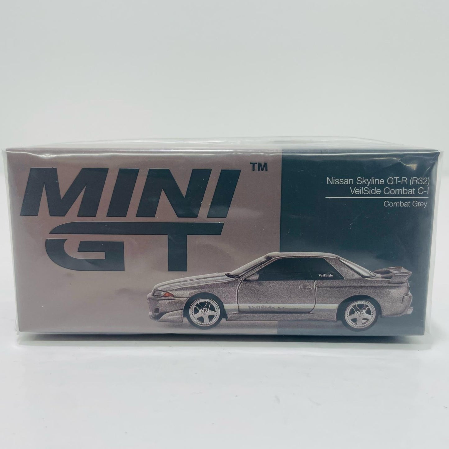 【中古】 1/64 Nissan スカイライン GT-R R32 Veilside コンバット C-I Veilside 右ハンドル(コンバットグレー) 「ミニGTシリーズ」
