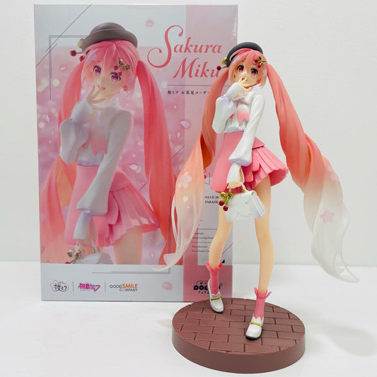 【中古】 【SMILEVALUE2025】POPUPPARADE桜ミクお花見コーデVer.「キャラクター・ボーカル・シリーズ01初音ミク」プラスチック製塗装済み完成品【フィギュア】