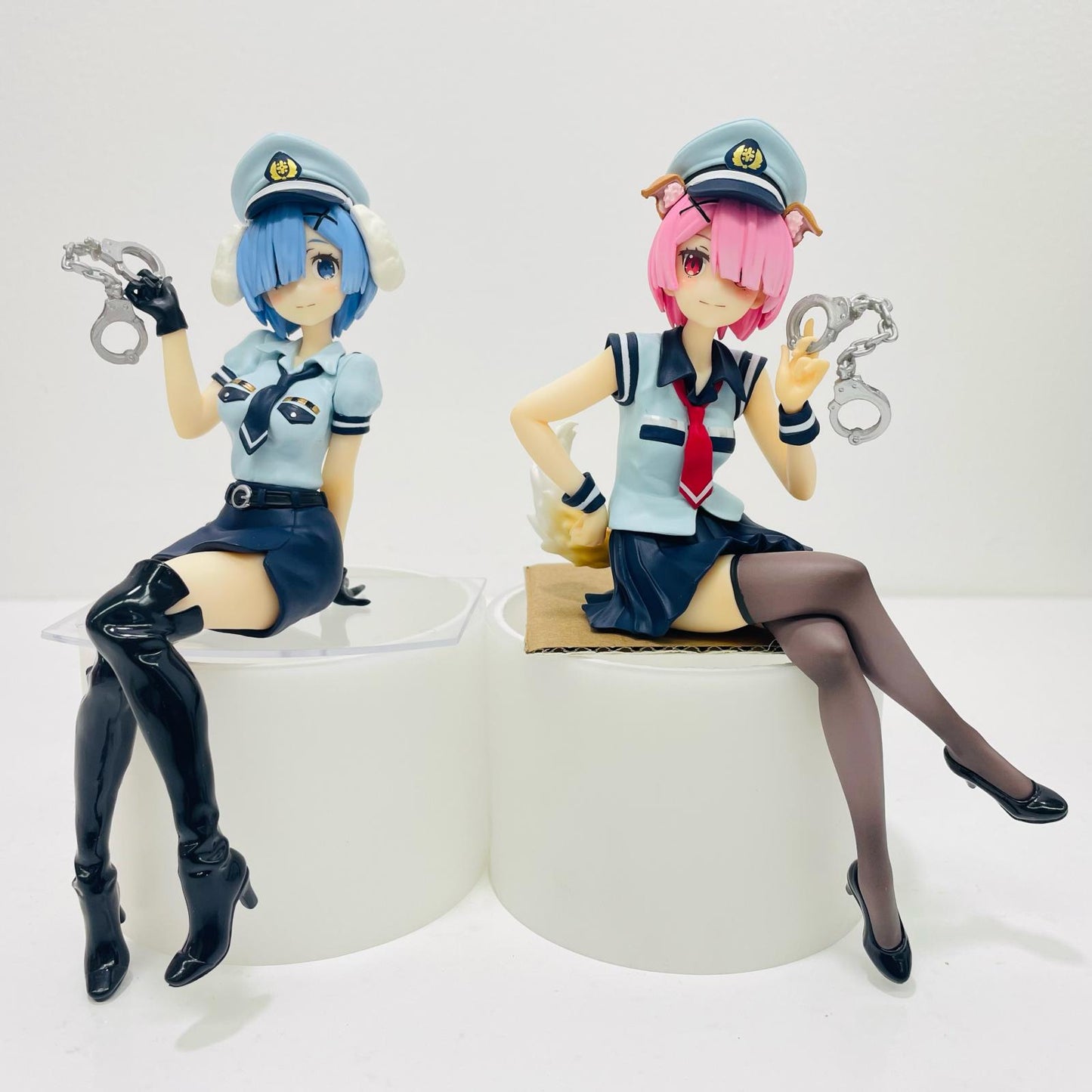 [Used] Ram & Rem - Dog-eared Police - Noodle Stopper Figure "Re:ZERO - Starting Life in Another World" [Figure]