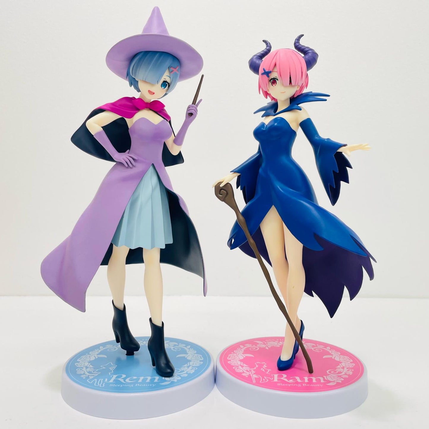 【中古】 レム＆ラム-ラウンドワン限定アナザーカラーver.童話シリーズ・眠り姫SSSフィギュア「Re：ゼロから始める異世界生活」【フィギュア】