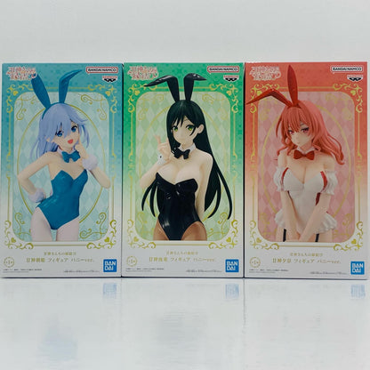 [Used] Amagami Asahi, Yoru, and Yuna Figures - Bunny ver. "Amagami-san Chi no Enmusubi" [Figure]