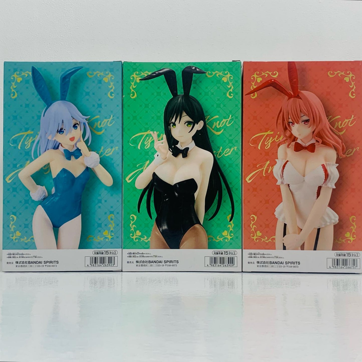 [Used] Amagami Asahi, Yoru, and Yuna Figures - Bunny ver. "Amagami-san Chi no Enmusubi" [Figure]