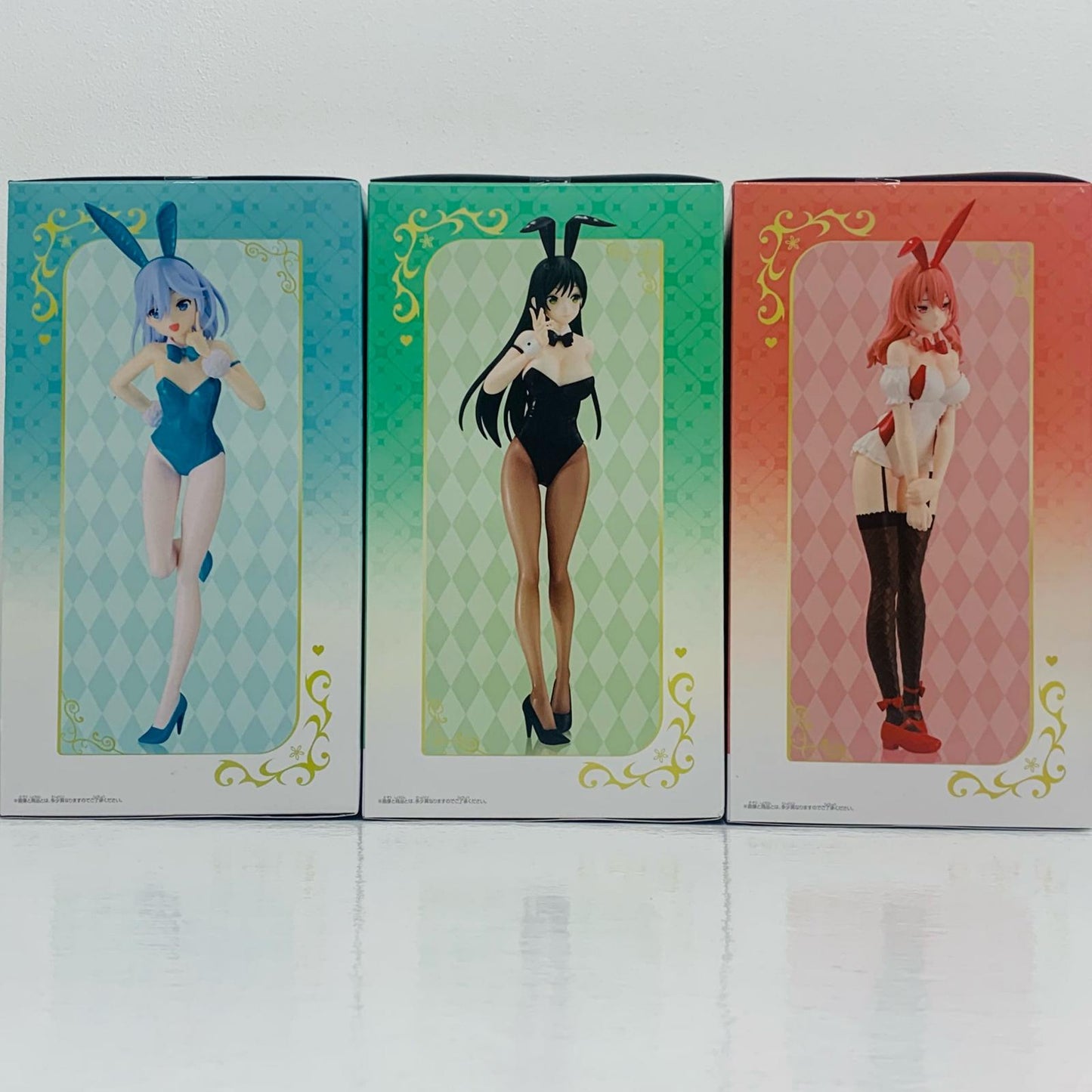 [Used] Amagami Asahi, Yoru, and Yuna Figures - Bunny ver. "Amagami-san Chi no Enmusubi" [Figure]