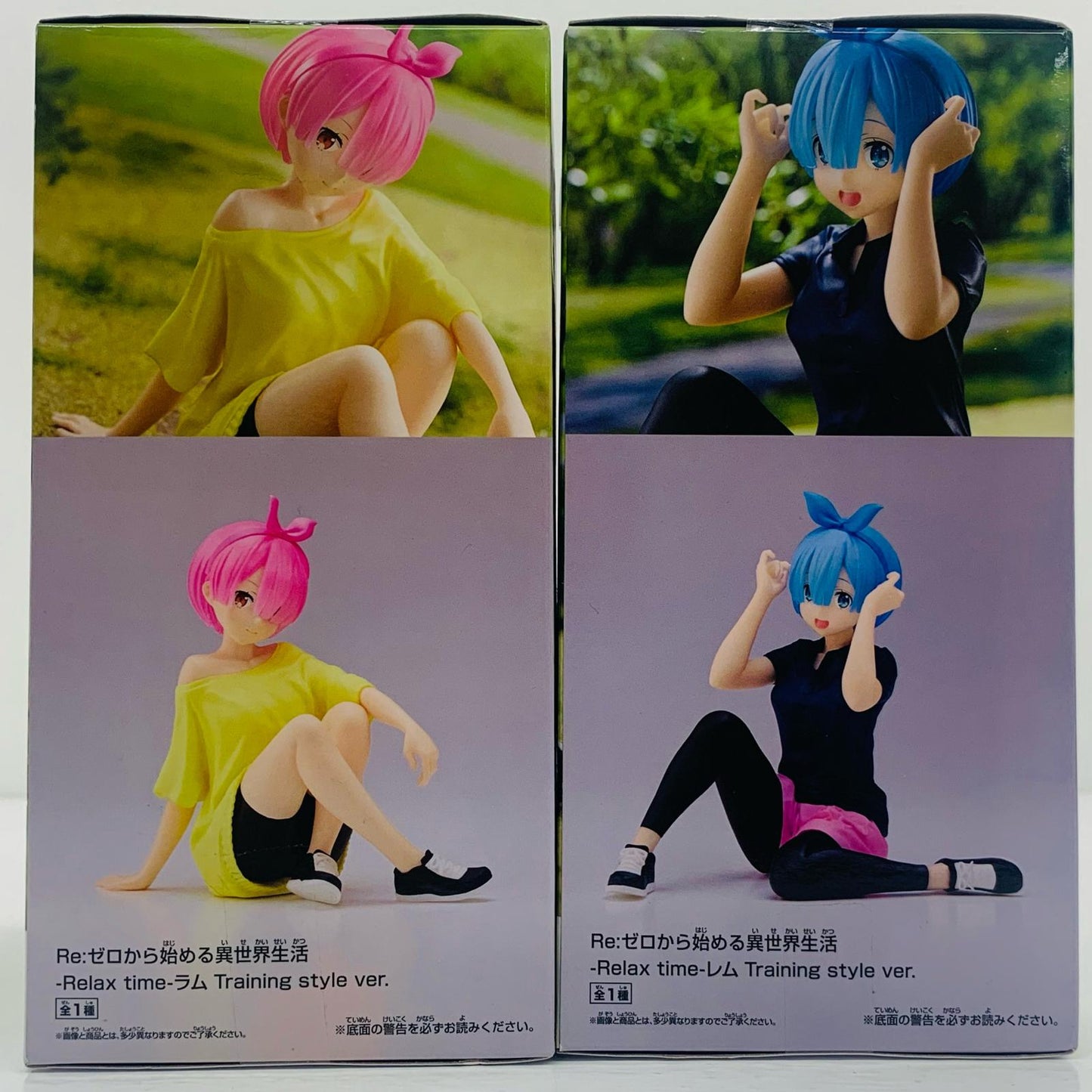 [Used] Rem & Ram "Re: Zero - Starting Life in Another World" -Relaxtime- Training Style ver. [Figure]