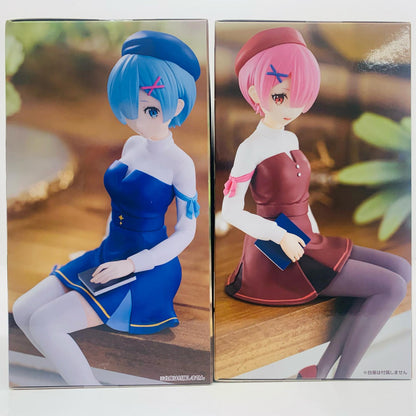 [Used] Rem & Ram - Literary Style - Noodle Stopper Figure "Re:ZERO - Starting Life in Another World" [Figure]