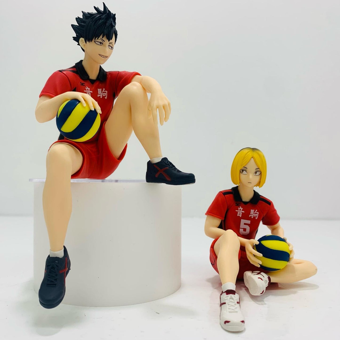 [Used] Tetsuro Kuroo & Kenma Kozume "Haikyu!!" Noodle Stopper Figures [Figures]