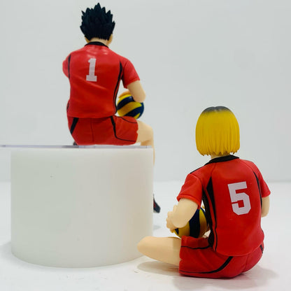 [Used] Tetsuro Kuroo & Kenma Kozume "Haikyu!!" Noodle Stopper Figures [Figures]