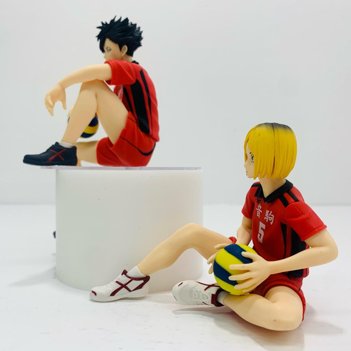 [Used] Tetsuro Kuroo & Kenma Kozume "Haikyu!!" Noodle Stopper Figures [Figures]