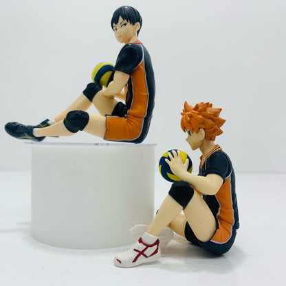 [Used] Shoyo Hinata & Tobio Kageyama Noodle Stopper Figures "Haikyu!!" [Figure]