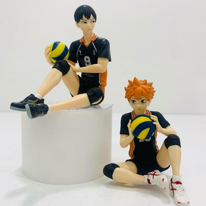 [Used] Shoyo Hinata & Tobio Kageyama Noodle Stopper Figures "Haikyu!!" [Figure]