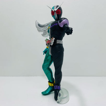 [Used] 2009 SOFVICS Kamen Rider W - Big Size Soft Vinyl "FINALTIME feat. S.H.Figuarts Kamen Rider Den-O / Ichiban Kuji Kamen Rider Zi-O" [Figure]