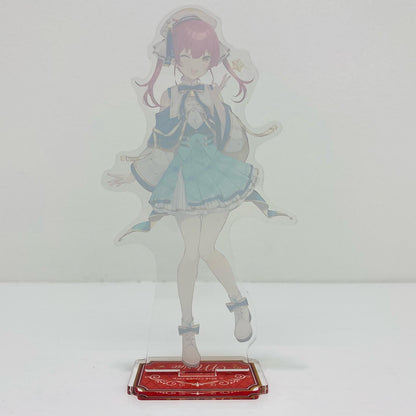【中古】 宝鐘マリン(illustrationby6U☆)オリジナルアクリルスタンド「ホロライブ×ファミリーマート冬のホロマートキャンペーン」【フィギュア】