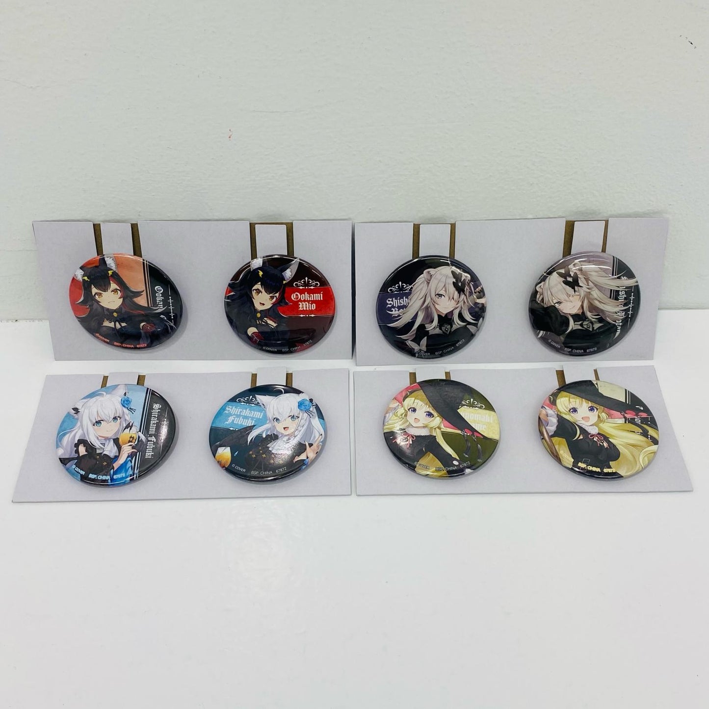 Can Badge Prize: Set of 4 Types (Normal), Can Badge Set "Ichiban Kuji Hololive ~Villain Style~"