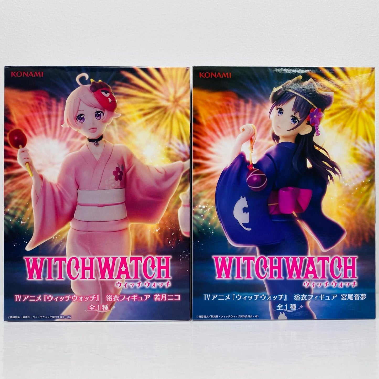 [Used] Nico Wakatsuki & Nem Miyau - Yukata Figure "Witch Watch" [Figure]