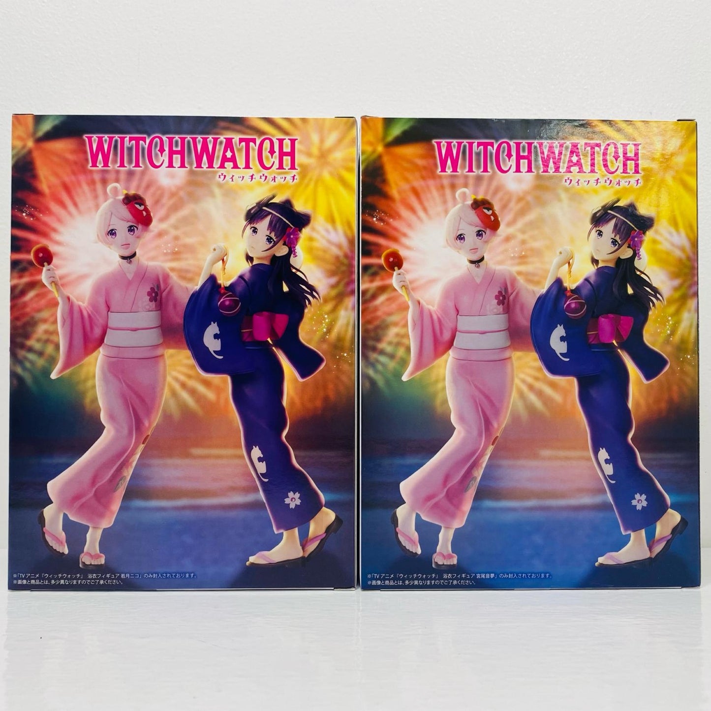 [Used] Nico Wakatsuki & Nem Miyau - Yukata Figure "Witch Watch" [Figure]