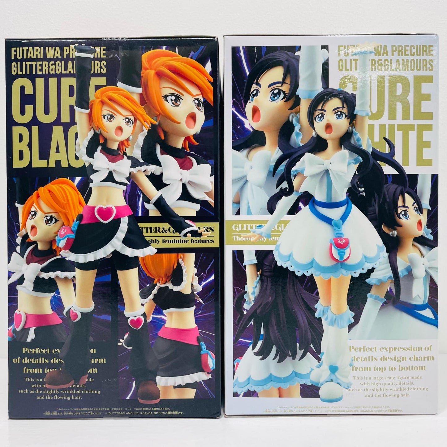 [Used] Cure Black & White - Glitter & Glamours "Futari wa Pretty Cure" [Figure]