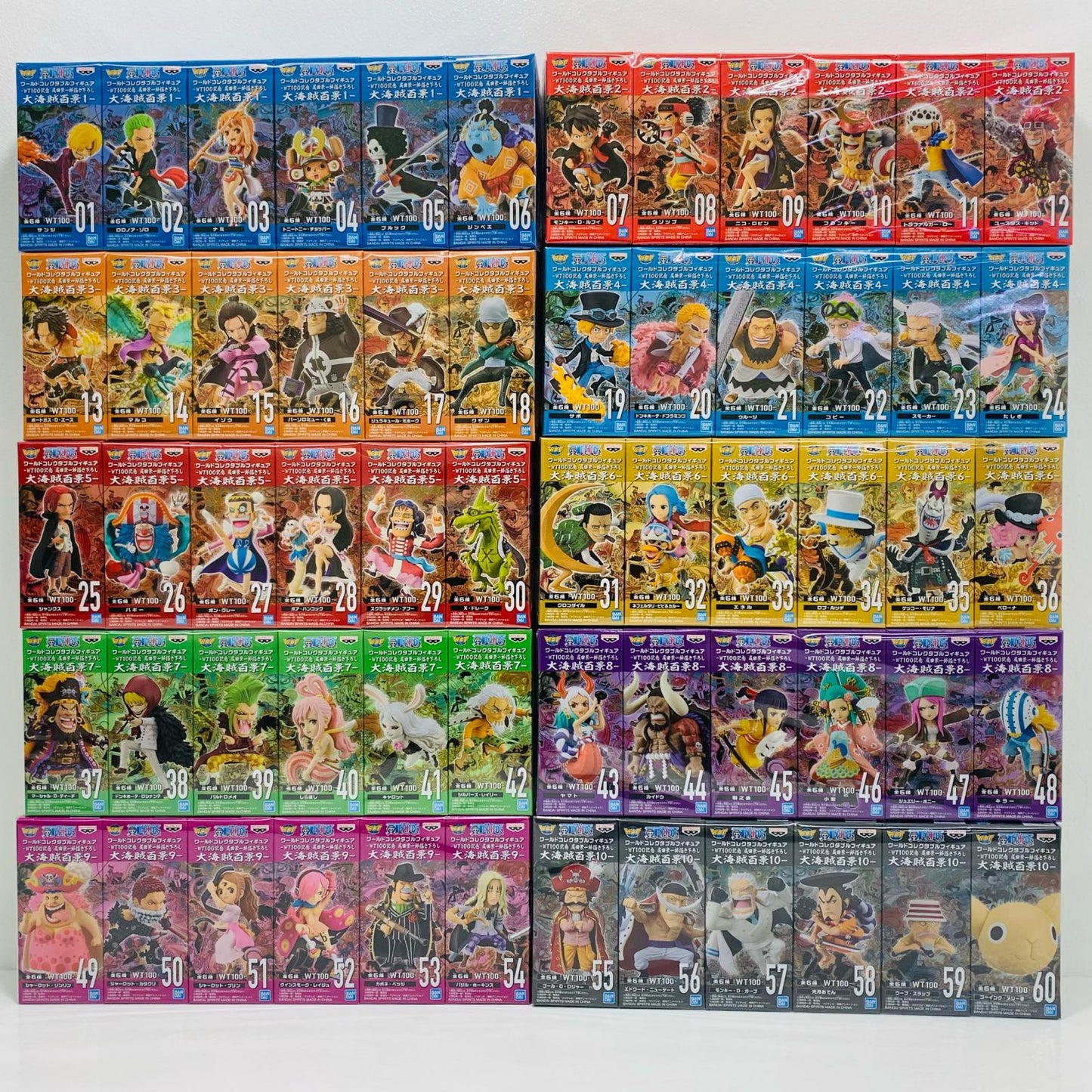 WCF One Piece Logbook of the Grand Line 1-10 Full Set (60 Figures)