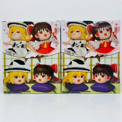 【中古】 霧雨魔理沙＆博麗霊夢「東方Project」ゆっくり風デフォルメフィギュア【フィギュア】