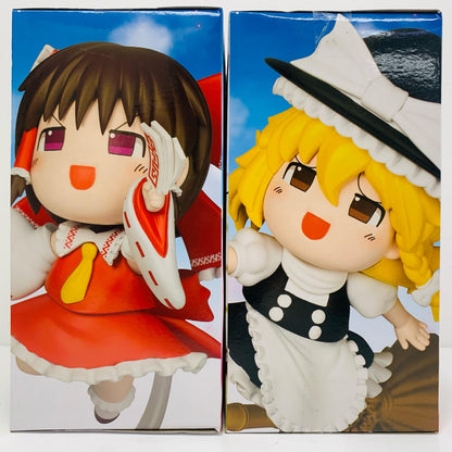 【中古】 霧雨魔理沙＆博麗霊夢「東方Project」ゆっくり風デフォルメフィギュア【フィギュア】