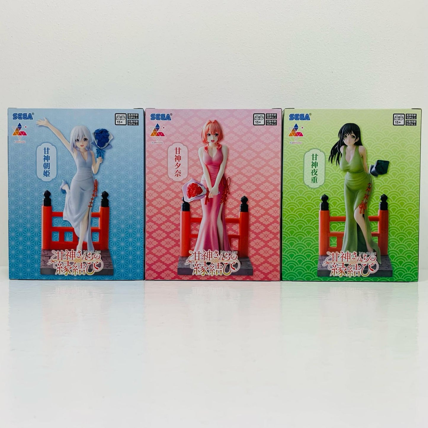 【中古】 甘神夕奈&夜重&朝姫-Luminasta「甘神さんちの縁結び」【フィギュア】