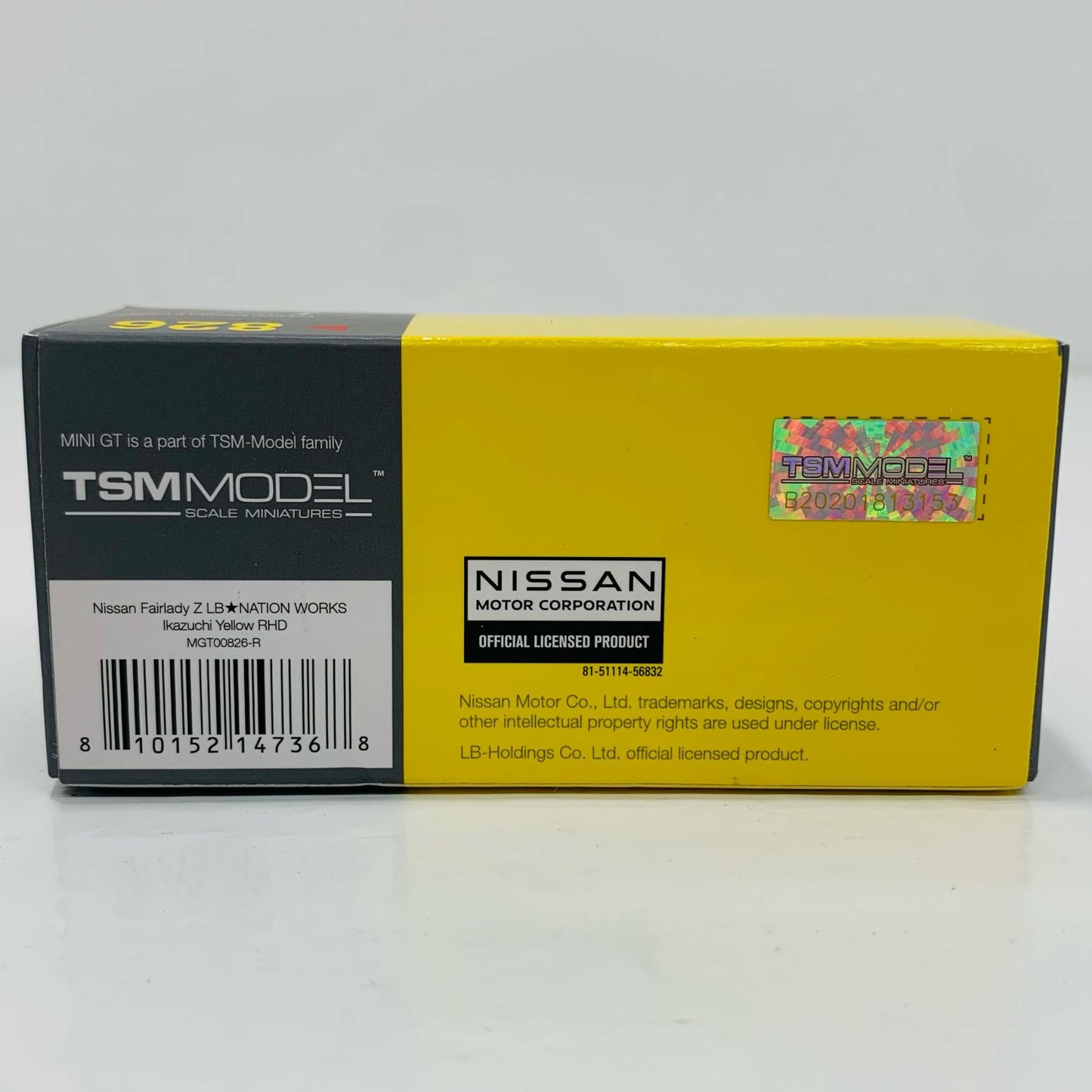 【中古】 1/64 Nissan Z LB★NATION WORKS 右ハンドル(イカズチイエロー) 「ミニGTシリーズ」