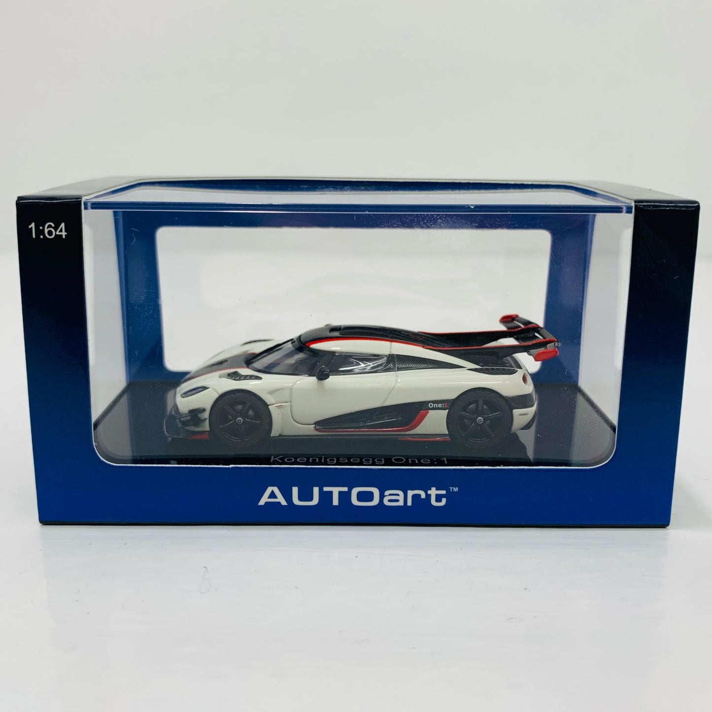 1/64 Koenigsegg One:1 (White x Carbon Black x Red) "AUTOART Composite Model Series"