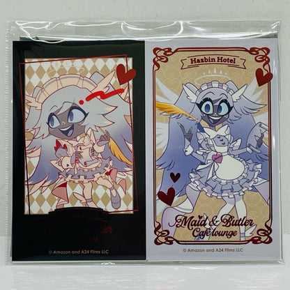 Emily (newly illustrated) "Hazbin Hotel x animatecafe Maid & Butler Cafe lounge Trading Foil-Pressed Card"