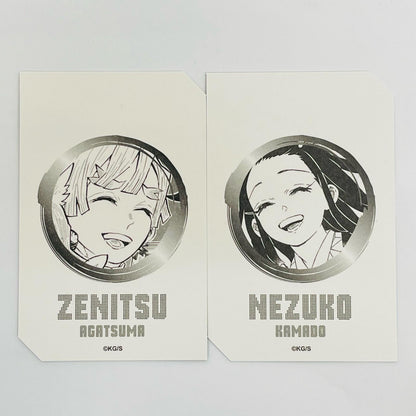 竈門禰豆子/我妻善逸「鬼滅の刃 キャラクターズホロカードコレクション2枚入り 第1弾」