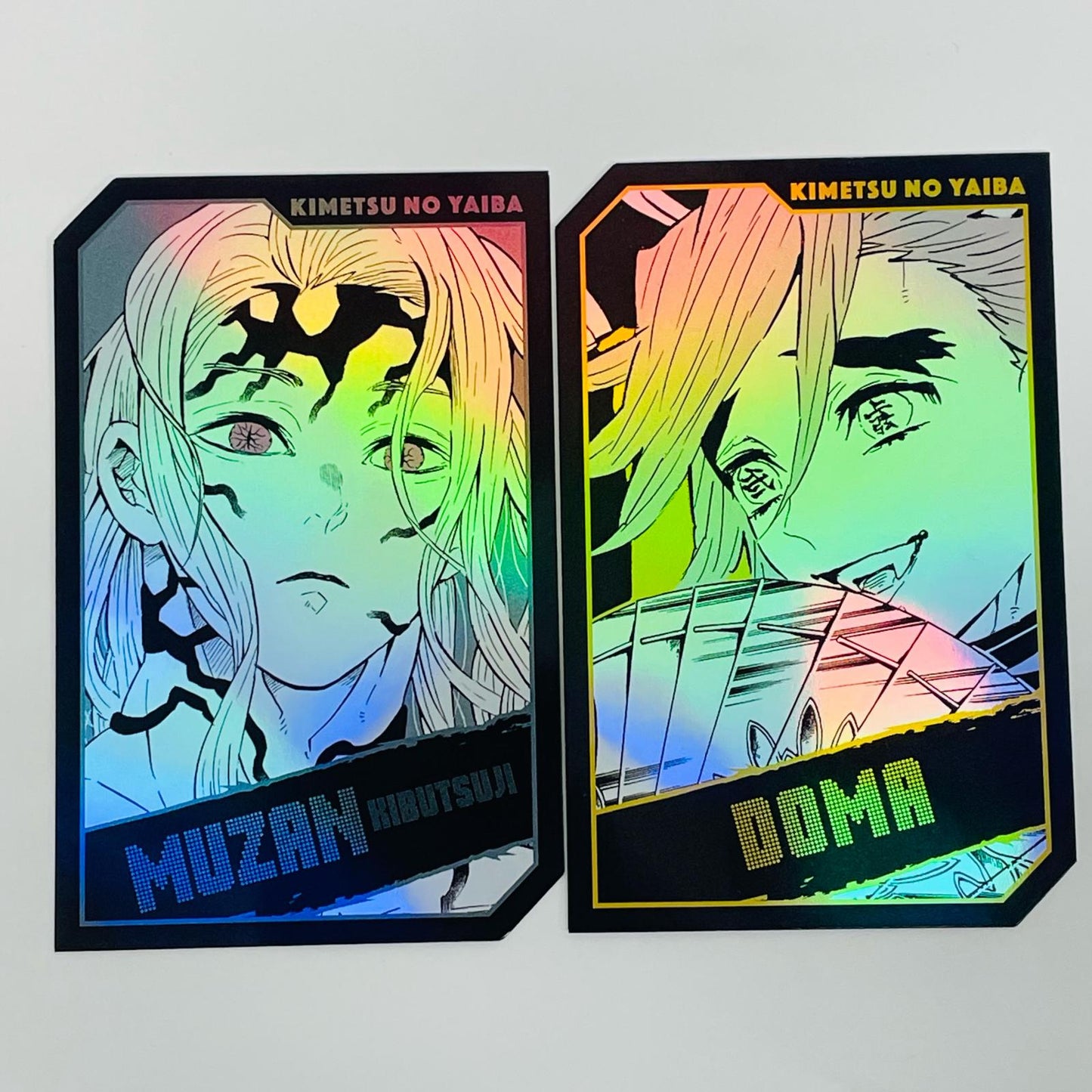 Muzan Kibutsuji / Doma "Demon Slayer: Kimetsu no Yaiba Characters Holo Card Collection, 2 Cards per Pack, Vol. 1"