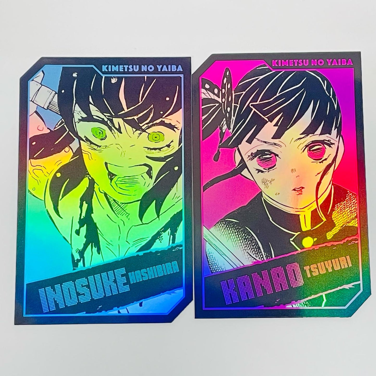 嘴平伊之助/栗花落カナヲ「鬼滅の刃 キャラクターズホロカードコレクション2枚入り 第1弾」