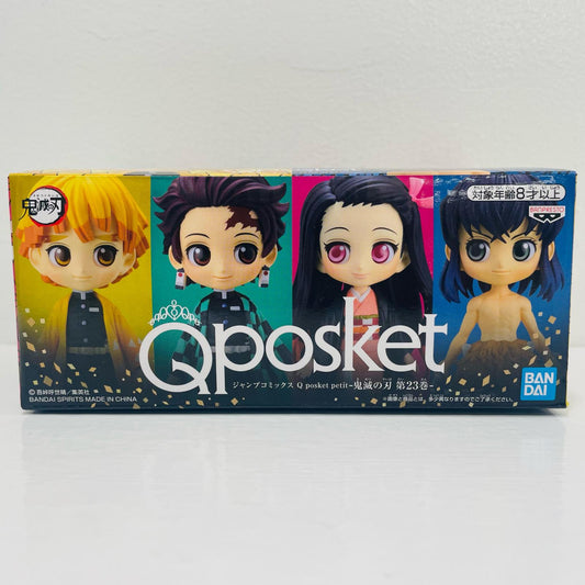 [単品]炭治郎＆禰豆子＆善逸＆伊之助Qposketpetit4体セット「コミックス鬼滅の刃第23巻特装版」付属フィギュア【フィギュア】