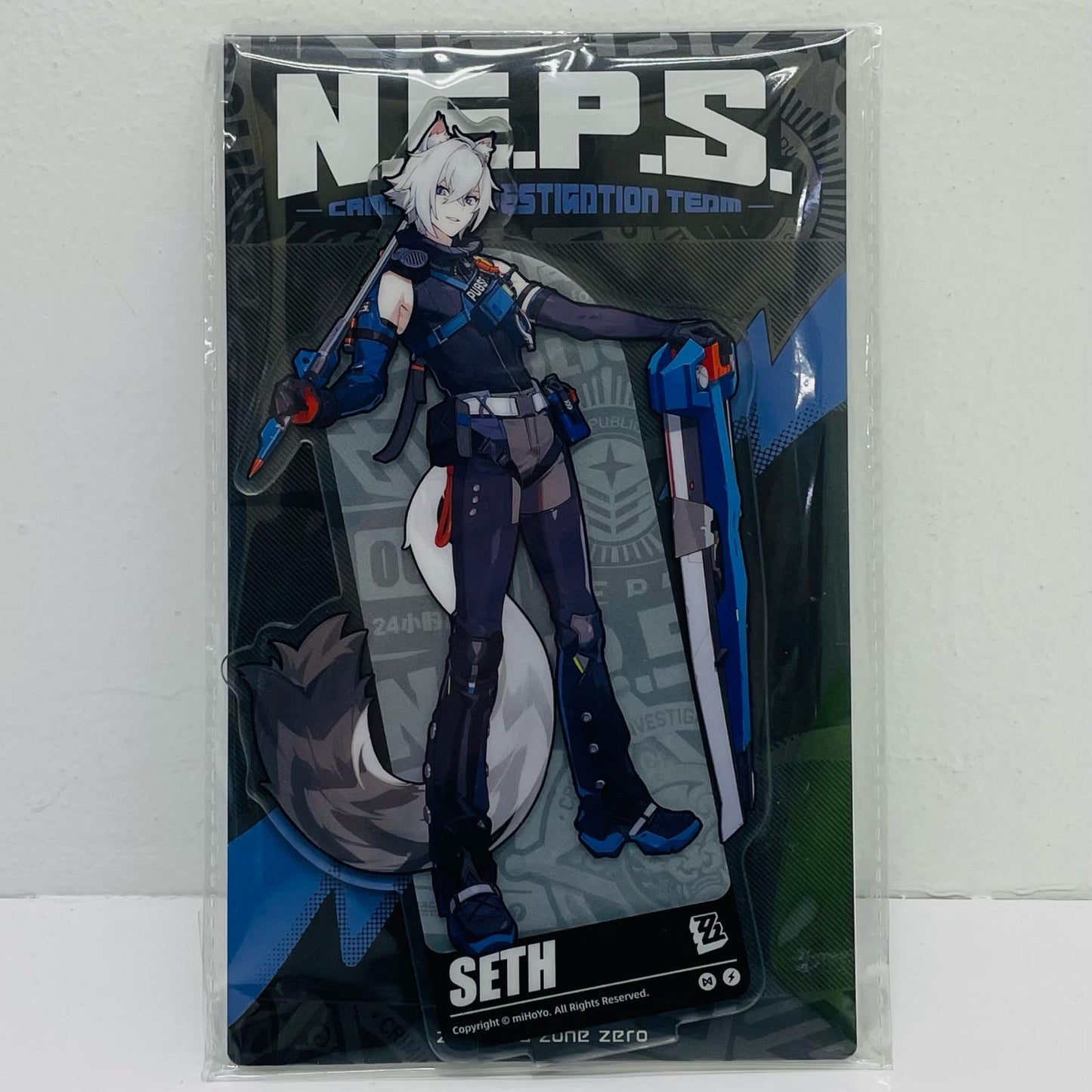 Seth Lowell Full-Body Illustration Acrylic Stand Special Investigation Team "Zenless Zone Zero"