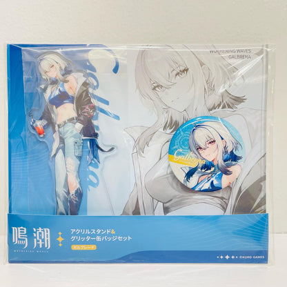 Gaburena Acrylic Stand & Glitter Can Badge Set "Wuthering Waves x Lawson"