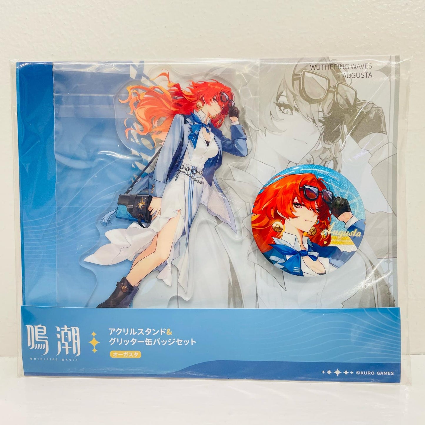 Augusta Acrylic Stand & Glitter Can Badge Set "Wuthering Waves x Lawson"