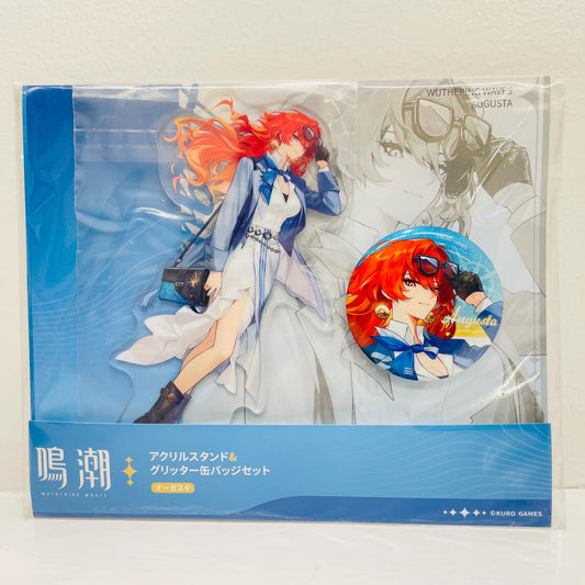 オーガスタ アクリルスタンド＆グリッター缶バッジセット 「鳴潮×ローソン」