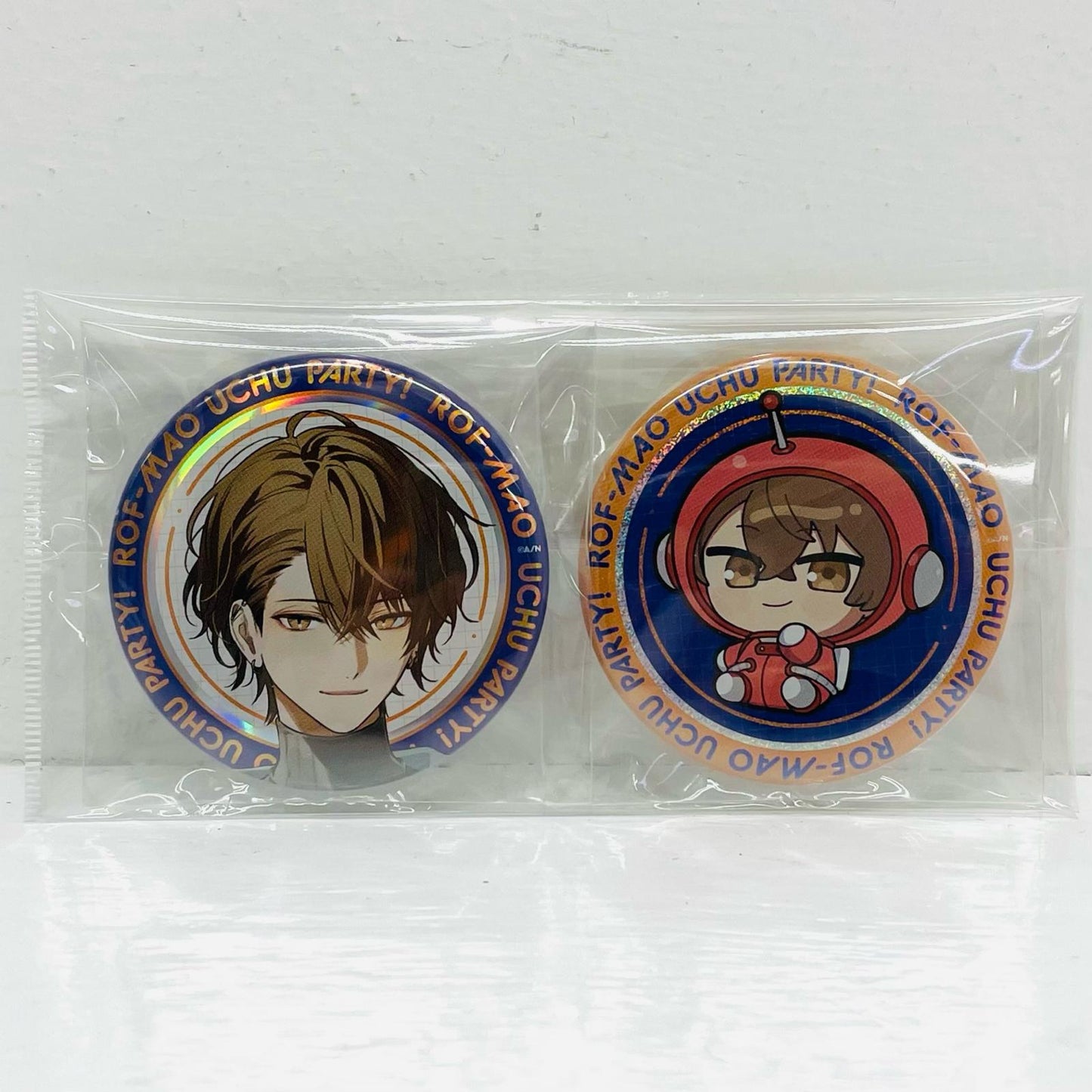 Hayato Kagami Can Badge Set "Virtual YouTuber Nijisanji ROF-MAO UCHU PARTY! (4th Anniversary)"