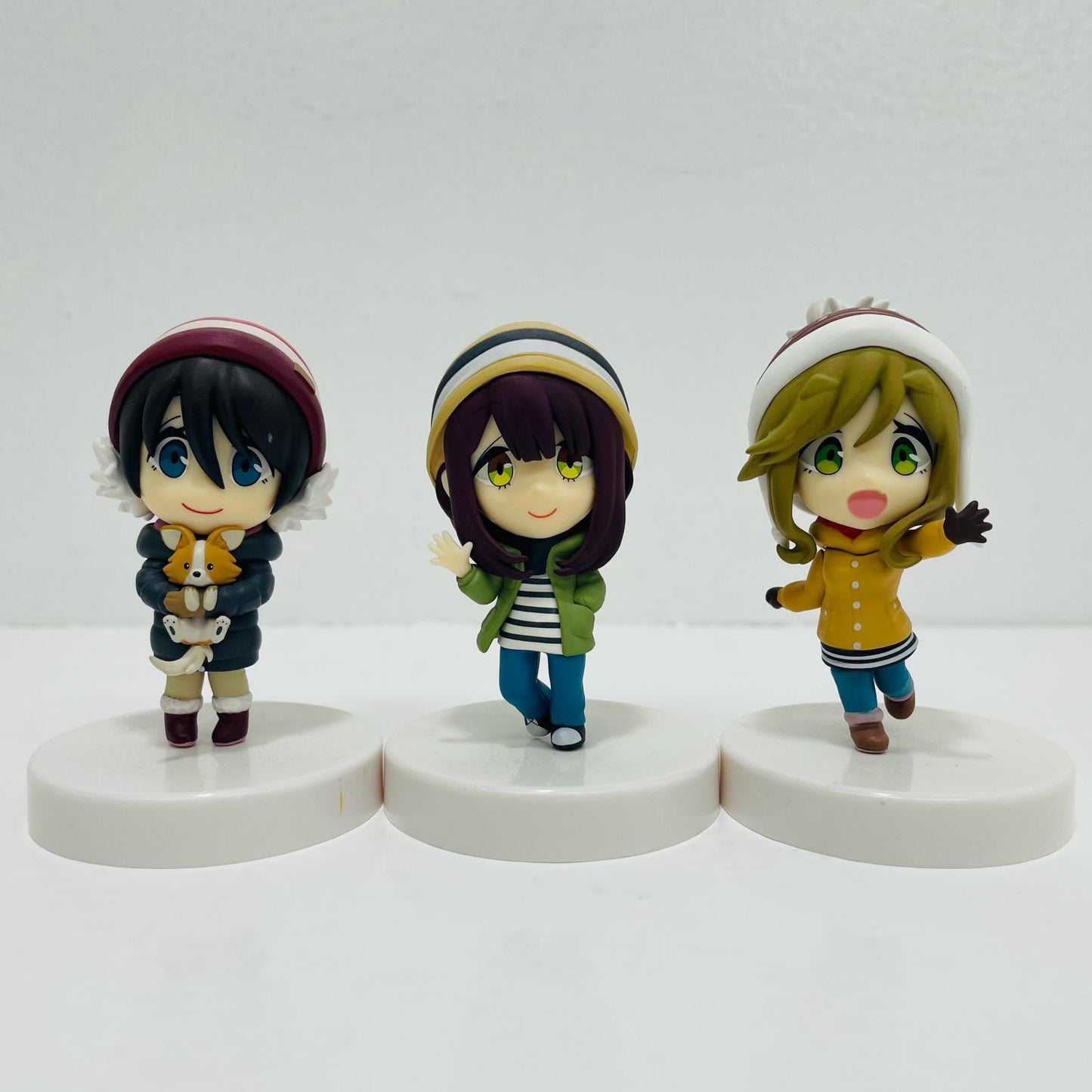 All 3 types set "Laid-Back Camp Season 2" Chobirume Figures - Nadeshiko, Rin, Ayano - [Figures]