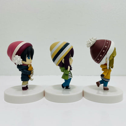 All 3 types set "Laid-Back Camp Season 2" Chobirume Figures - Nadeshiko, Rin, Ayano - [Figures]