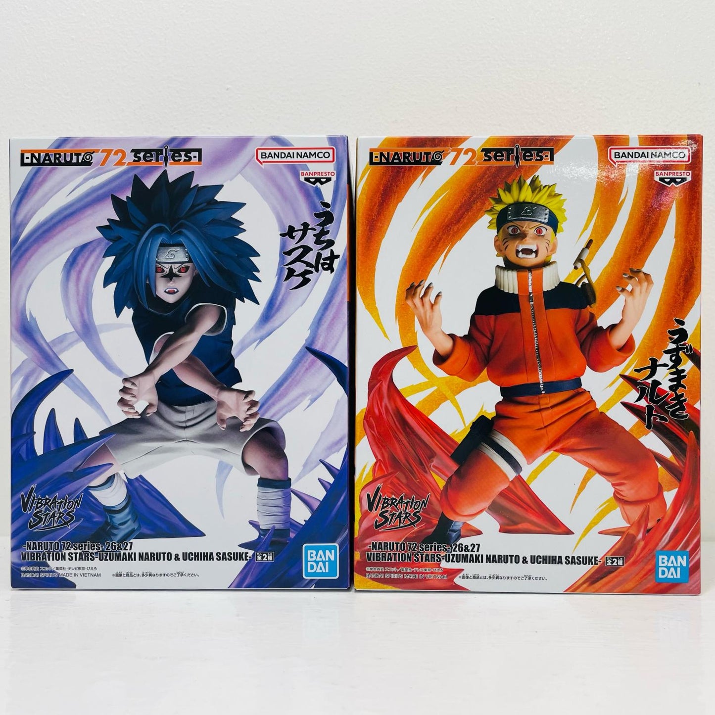 2-piece set - NARUTO 72 series - 26 & 27 VIBRATION STARS - UZUMAKI NARUTO & UCHIHA SASUKE - "NARUTO" [Figures]