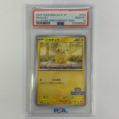 PSA 10 Pikachu - 242/SV-P