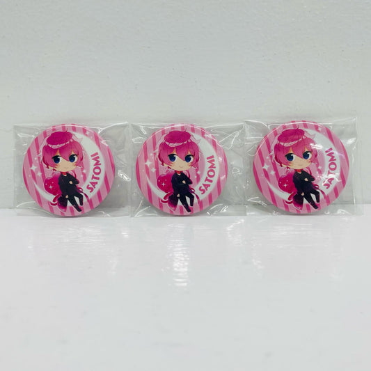 さとみ(座り) 缶バッジ 「さとみ ワンマンライ