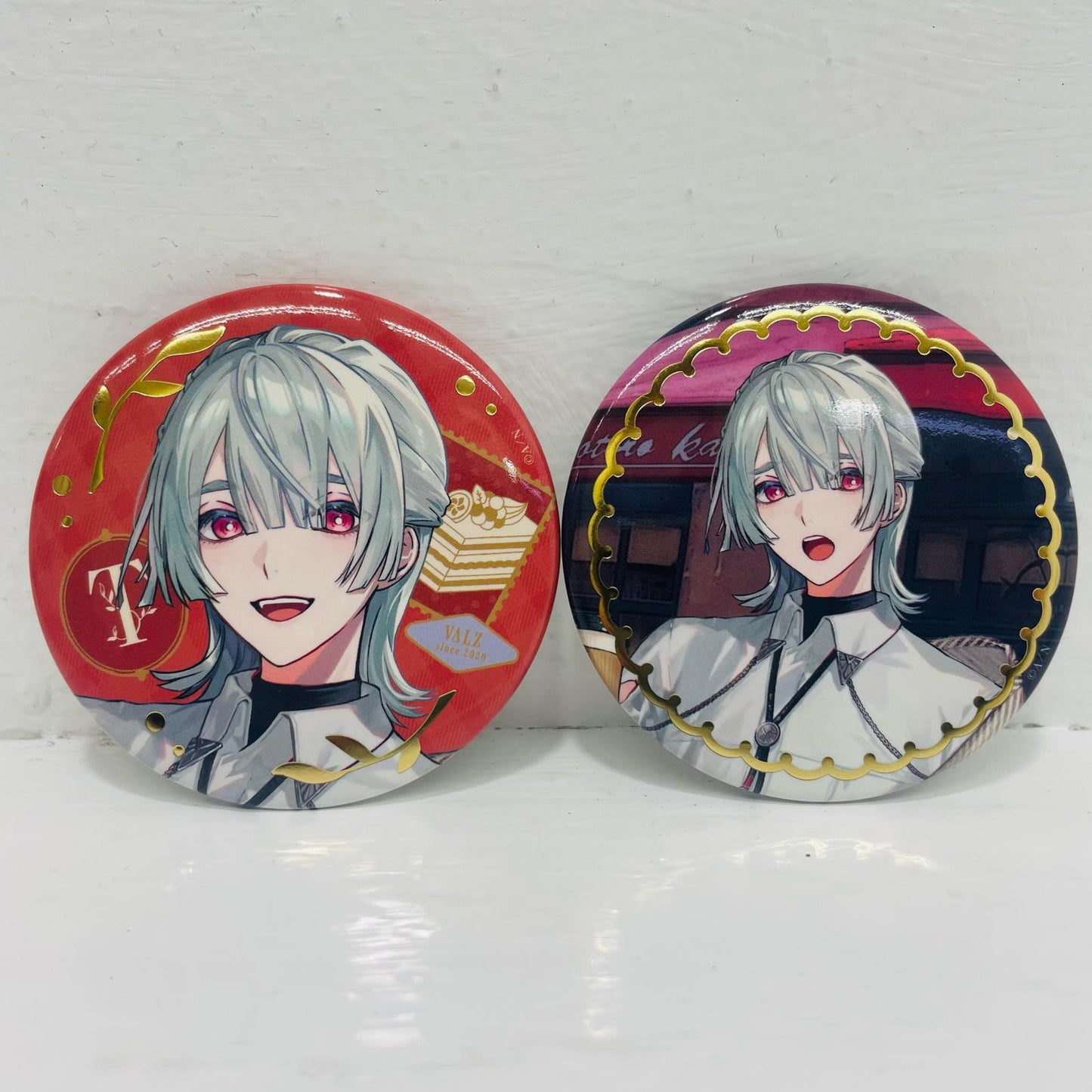 弦月藤士郎「にじさんじ VΔLZ Strolling Fall ランダム缶バッジ」 AGF 2024グッズ