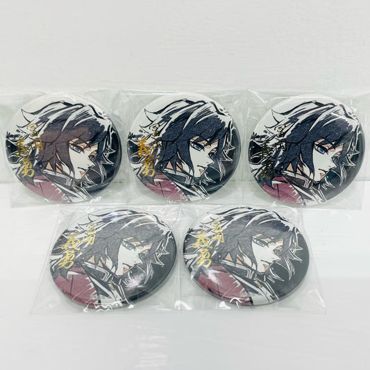 C賞 冨岡義勇 57mm箔押し缶バッジ 「WEBSHOPくじ 鬼滅の刃 柱稽古編 第二話『水柱・冨岡義勇の痛み』柱描き下ろしイラスト」